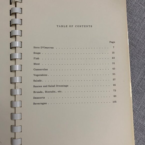 Vintage Main Street Fair Cook Book 1961-62 Gourmet Booth Committee Spiral Bound - Picture 5 of 13